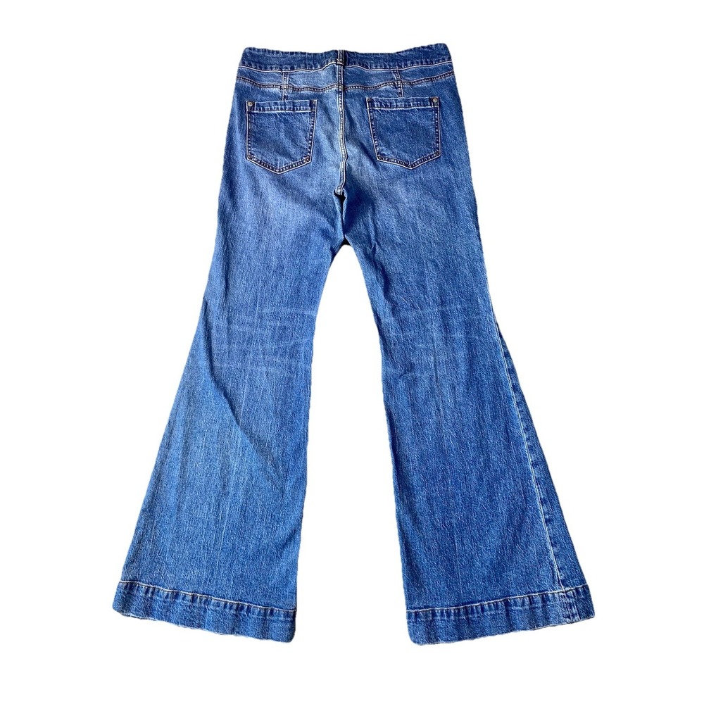 Anthropologie Pilcro Relaxed High Rise Wide Leg Jeans 32x32 Blue Pants - Picture 2 of 12